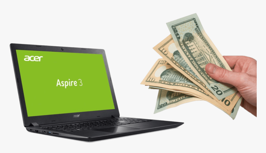 Sell Acer Laptops - Hand Holding Money Png, Transparent Png, Free Download