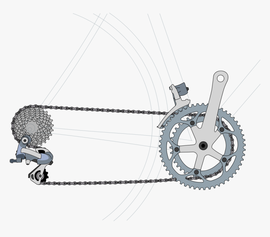 Bicycle Drivetrain Diagram, HD Png Download, Free Download