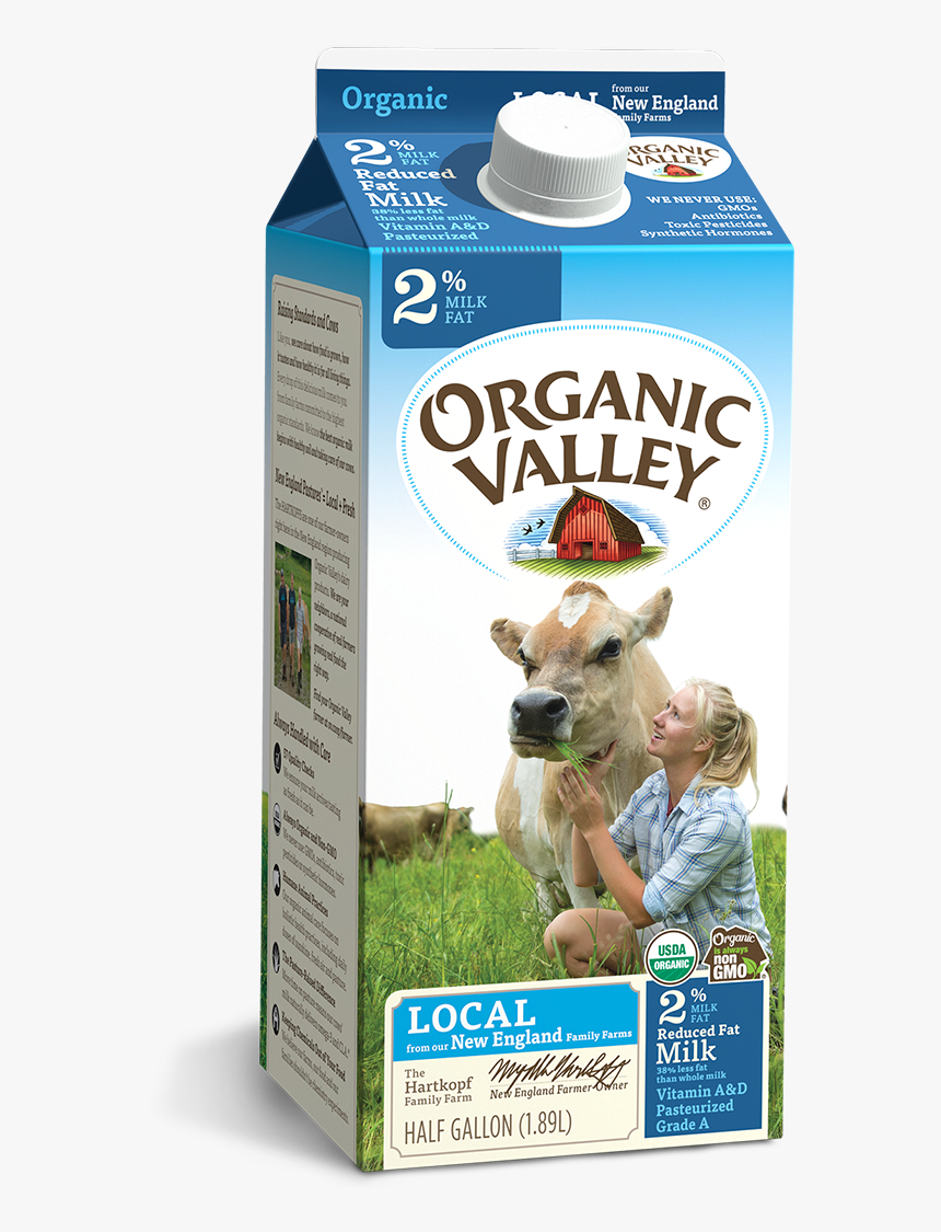 Organic Valley Reduced Fat Milk, HD Png Download, Free Download
