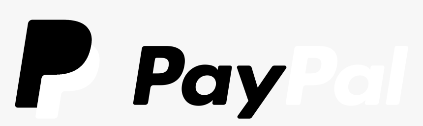 Paypal Logo Black And White - Paypal Logo White Png, Transparent Png, Free Download