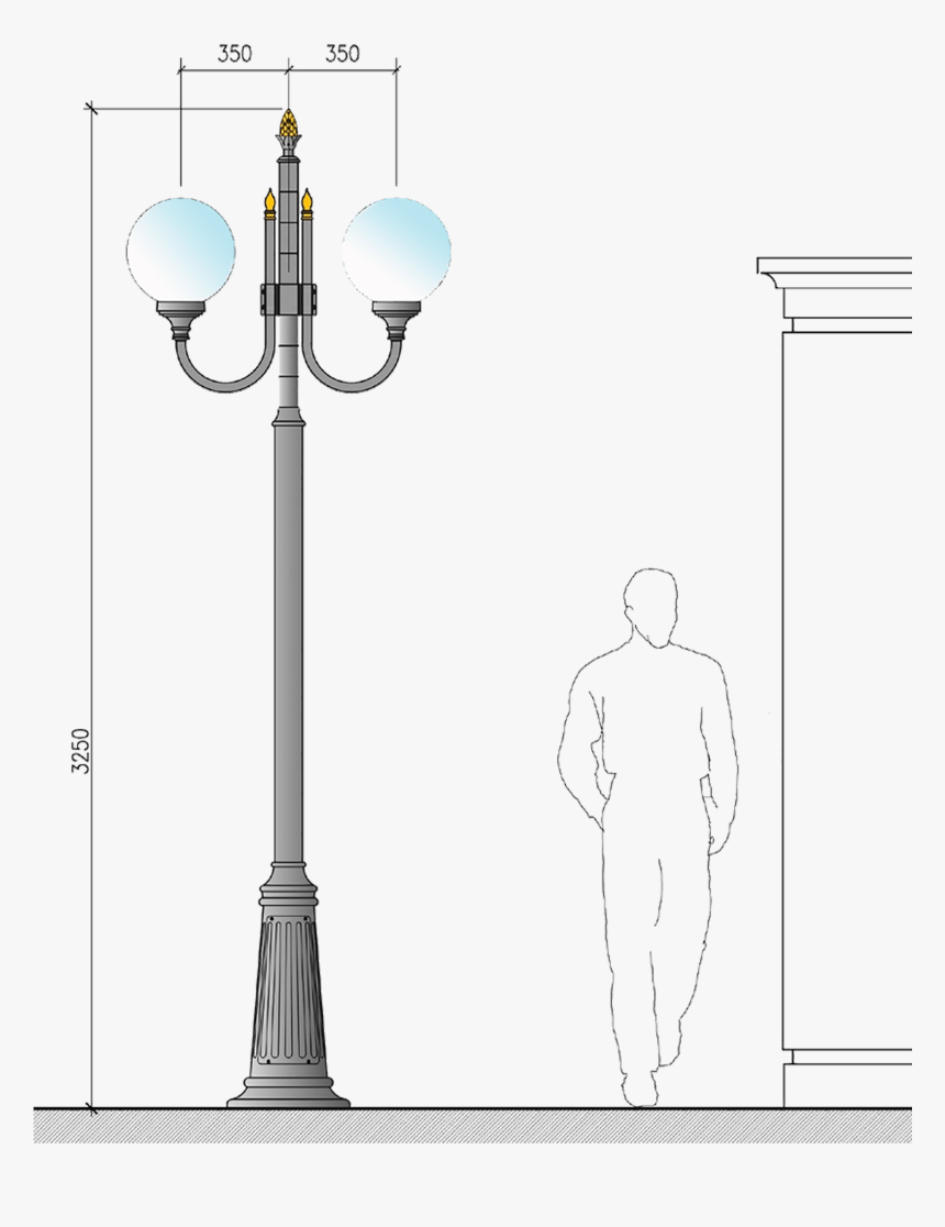 Street Light Poles Png, Transparent Png, Free Download