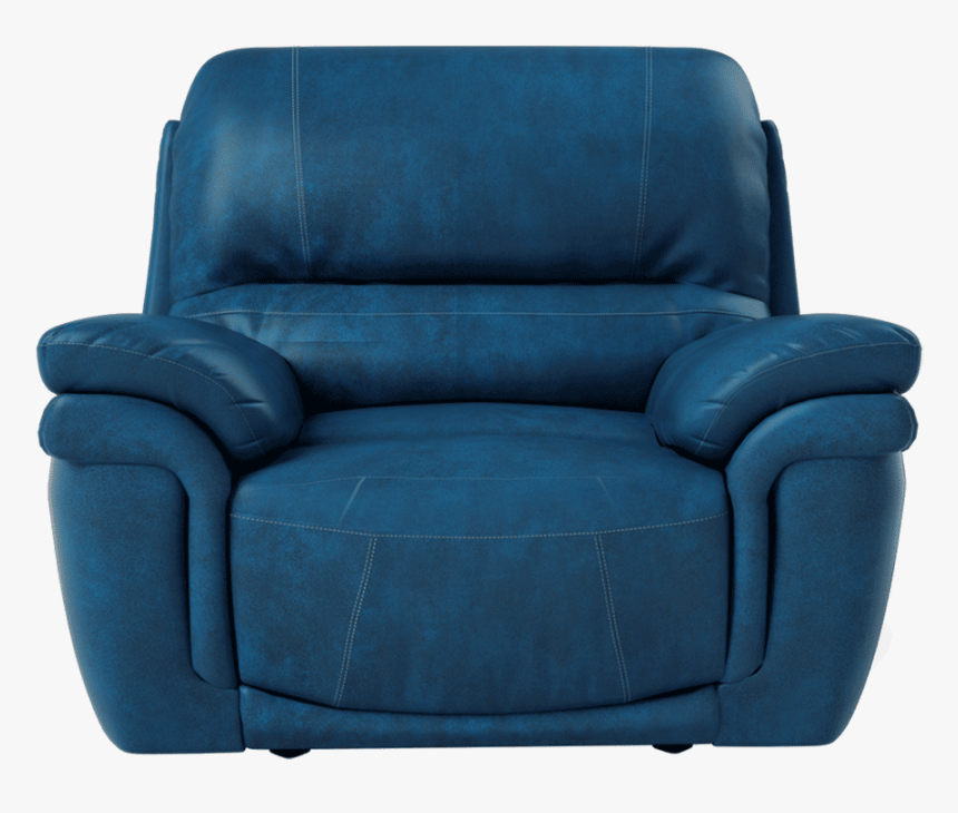 Blue Color Rexin Recliner 3 Seater, HD Png Download, Free Download