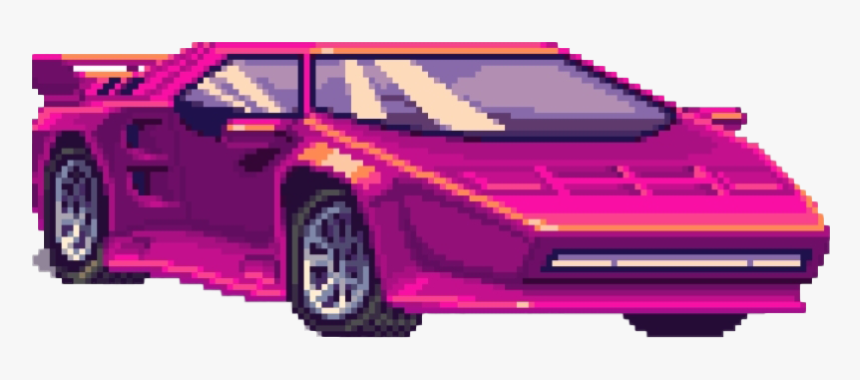 Pixel Retro Car Transparent - Retro Car Png, Png Download, Free Download
