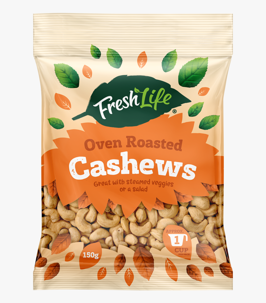 Freshlife Cashews 150g Render - Freshlife Nuts, HD Png Download, Free Download