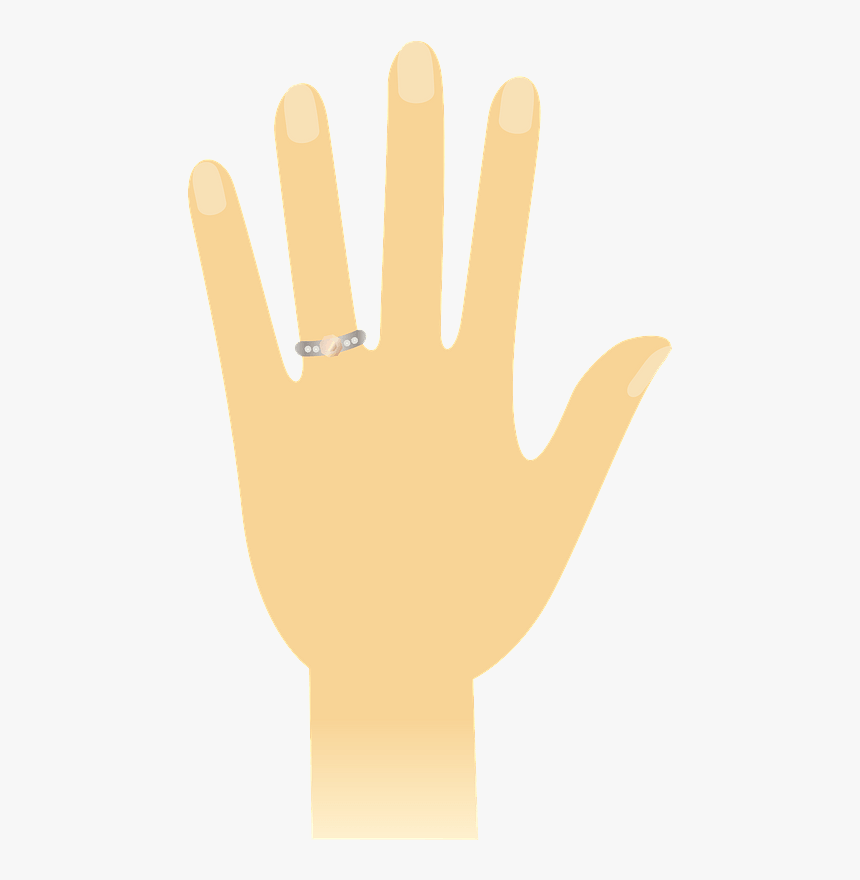 Hand Wedding Ring Clipart - Sign, HD Png Download, Free Download