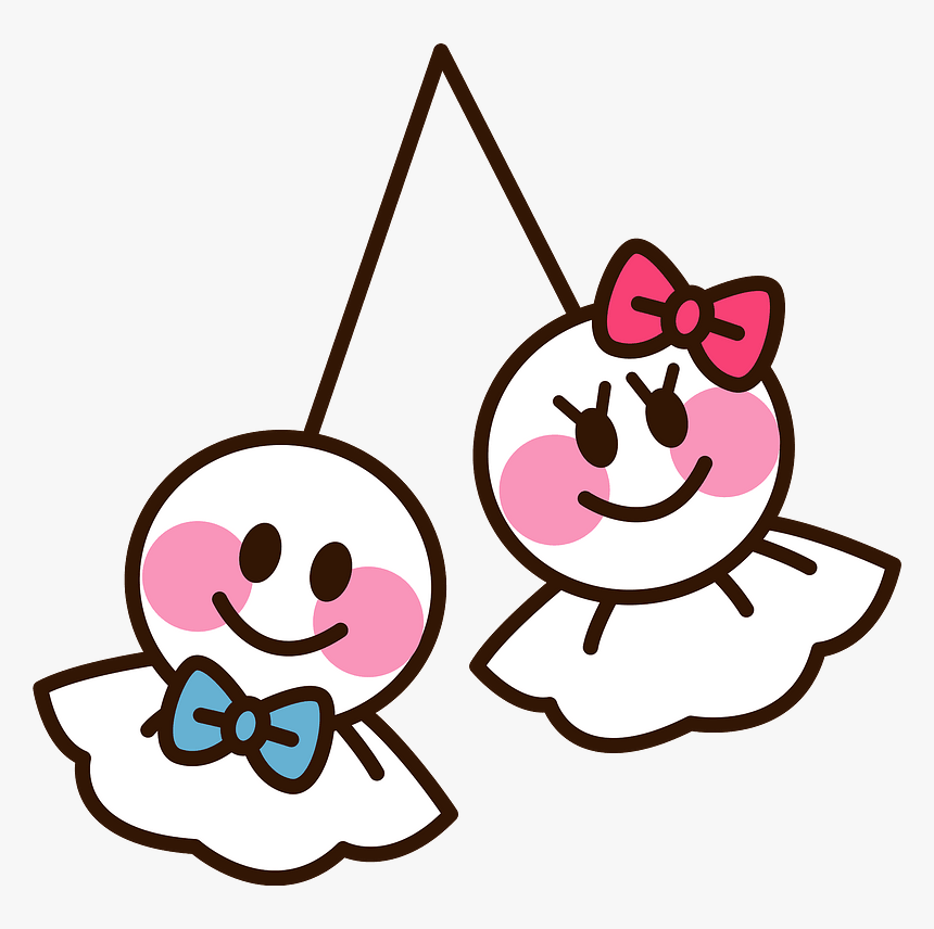 Teru Teru Bozu Doll Couple Clipart てるてる 坊主 イラスト フリー Hd Png Download Kindpng