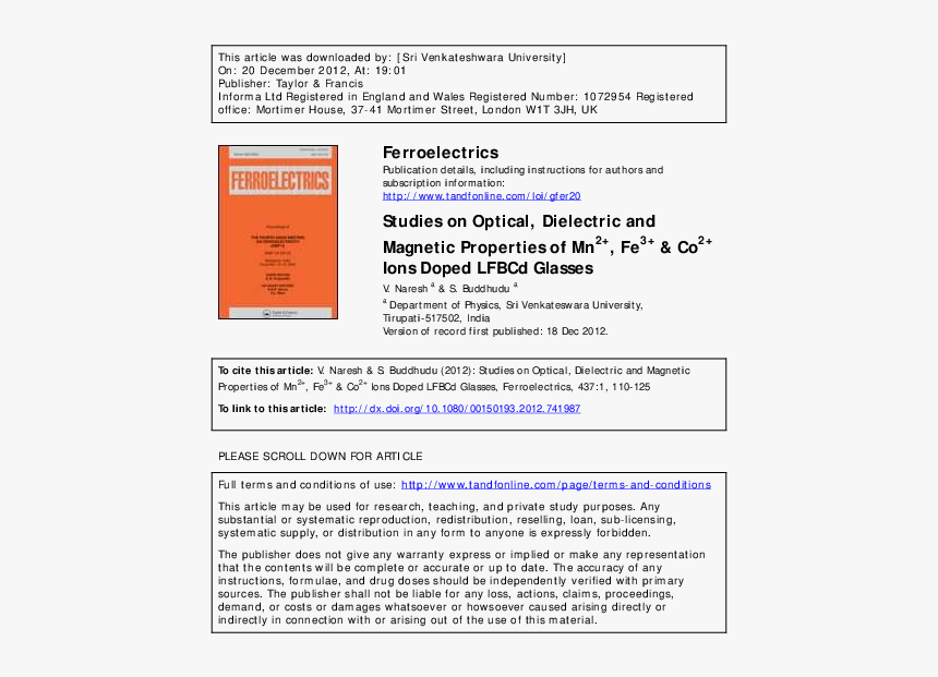 Journal Of Organizational Behavior Pdf, HD Png Download, Free Download