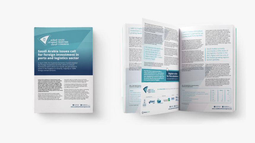 Saudi Maritime Congress Intelligence 2020 Report - Brochure, HD Png Download, Free Download