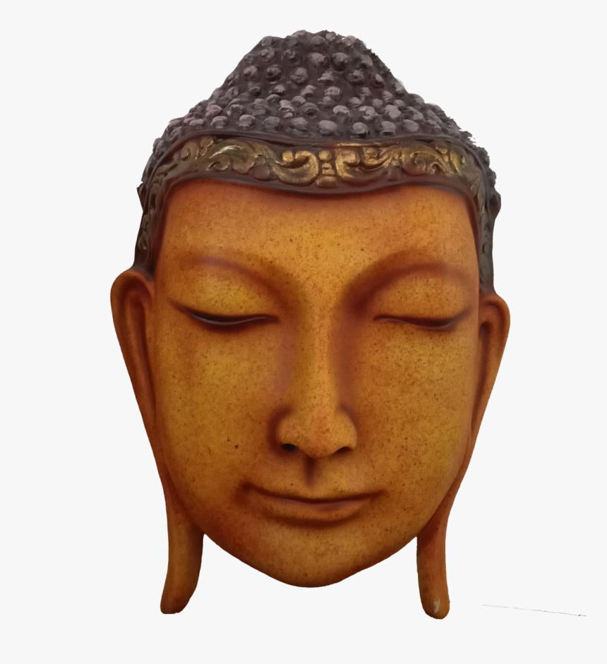 Brown Calm Buddha Head Statue Murti Figurine Sculpture - Gautama Buddha, HD Png Download, Free Download