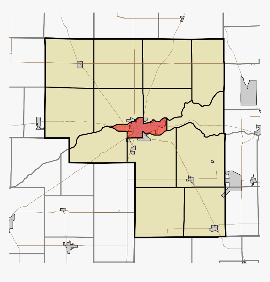 Logansport Indiana Township Map, HD Png Download - kindpng