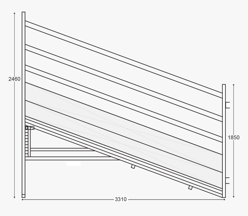 Cattle Loading Ramp Measurements , Png Download - Cattle Loading Ramp Dimensions, Transparent Png, Free Download