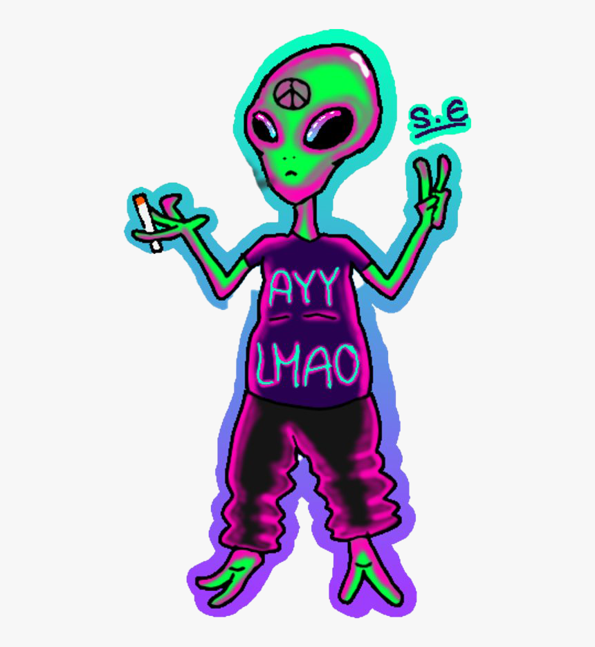 Lmao Transparent Png - Ayy Lmao Alien Png, Png Download, Free Download