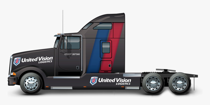Uvl Truck Mock Up Lateral View Dark Gray - Partes De Trailer Truck, HD Png Download, Free Download