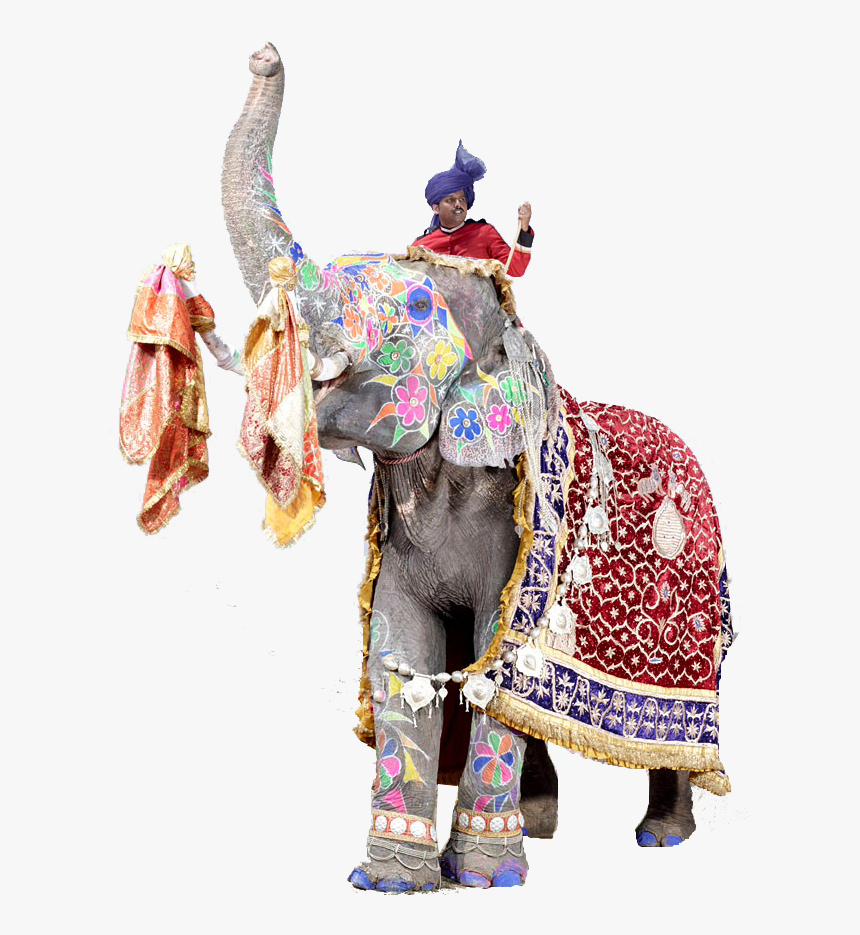 Jaipur Elephant Festival Png Free Pic - Indian Elephant, Transparent Png, Free Download