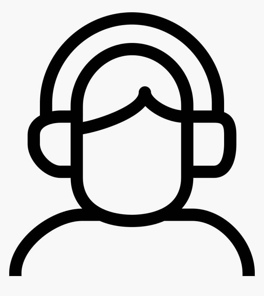 Servers - Outline Of People Listening To Music, HD Png Download, Free Download