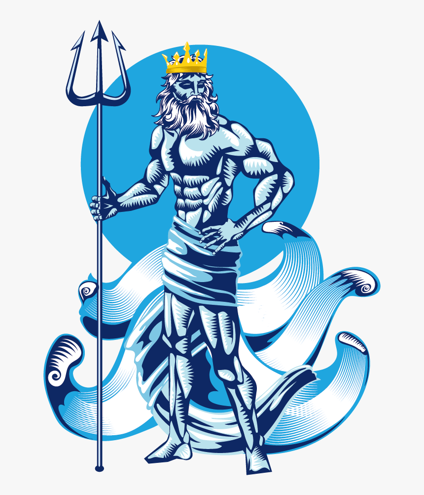 Poseidon Mythology Clip Art Vector Western Dragon - Poseidon Graphic, HD Png Download, Free Download