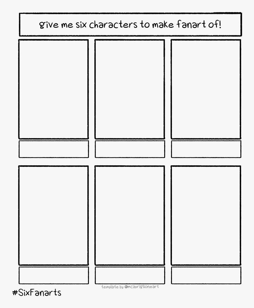 Give Me 6 Characters To Make Fanart, HD Png Download, Free Download