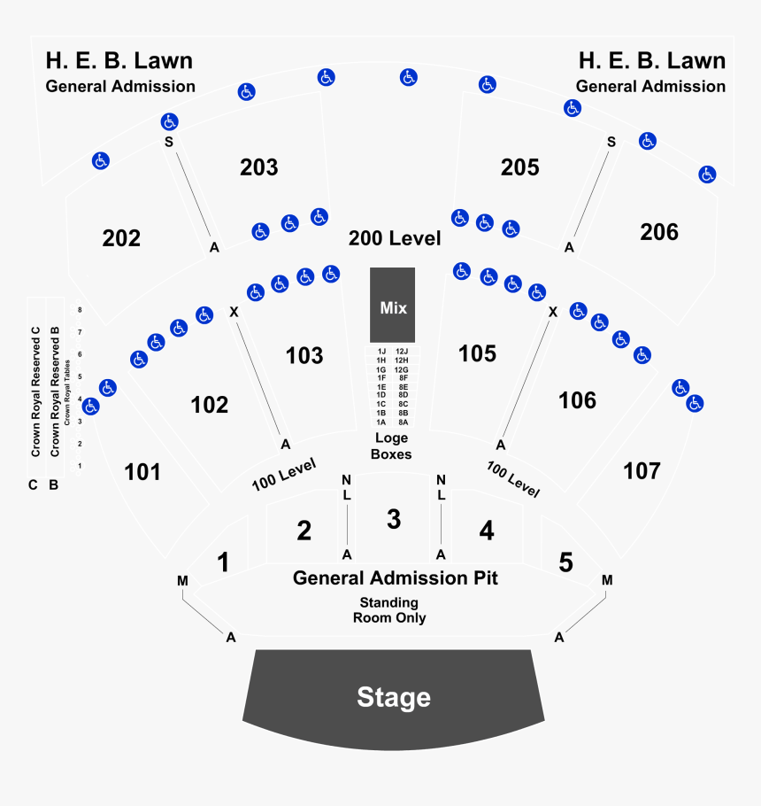 Germania Insurance Amphitheater Seating Chart, HD Png Download - kindpng
