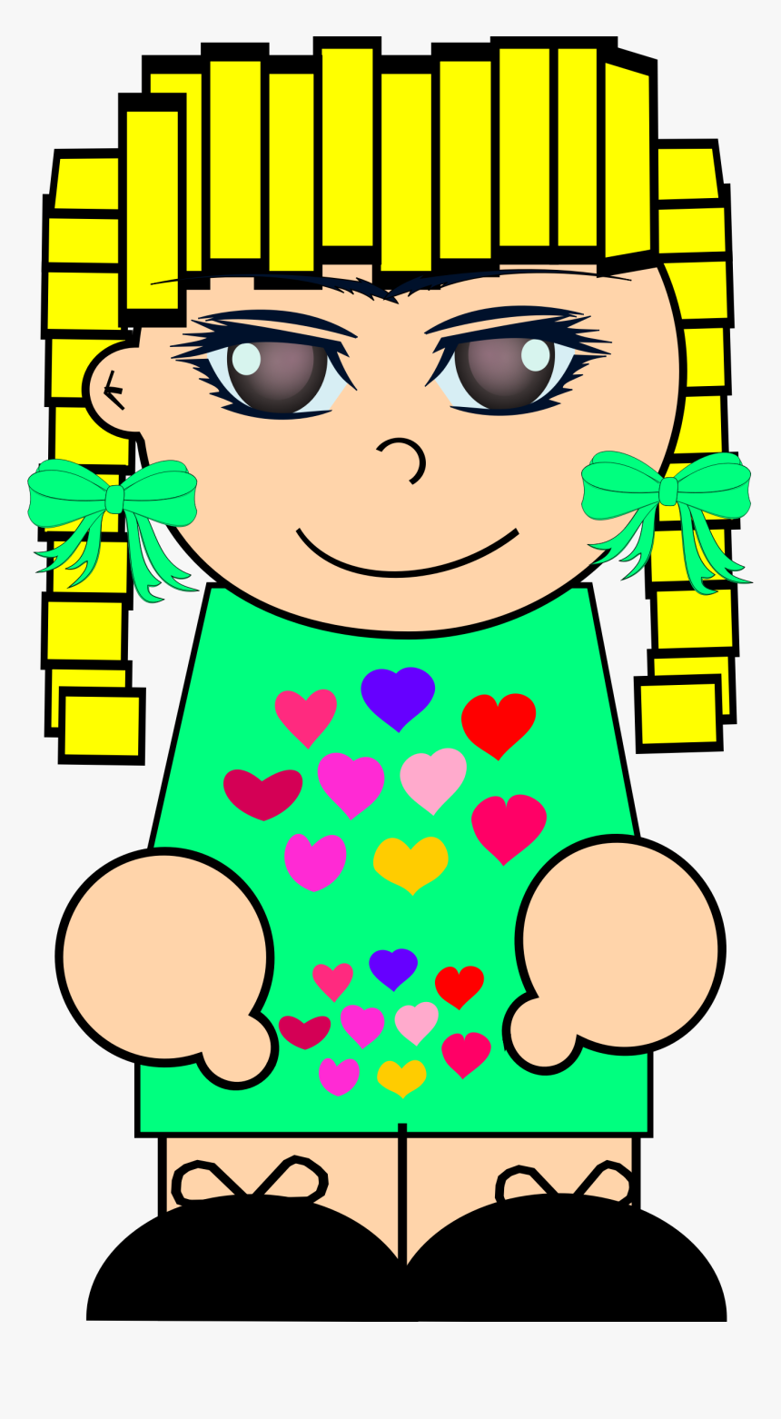 Cartoon Blond Girl Clip Arts - Portable Network Graphics, HD Png Download, Free Download