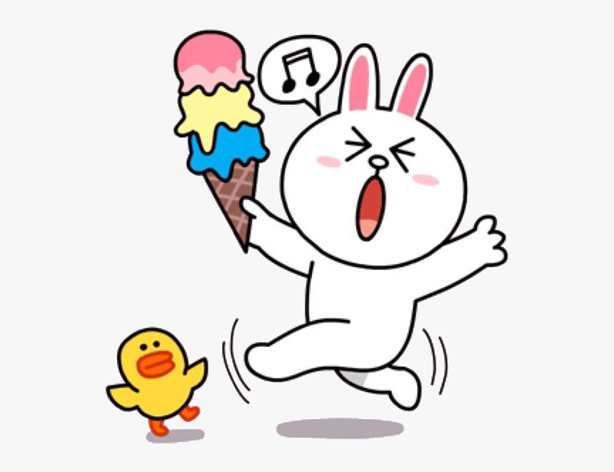 Line Stickers Craze Aldora Muses - Cony Transparent Line Sticker, HD Png Download, Free Download