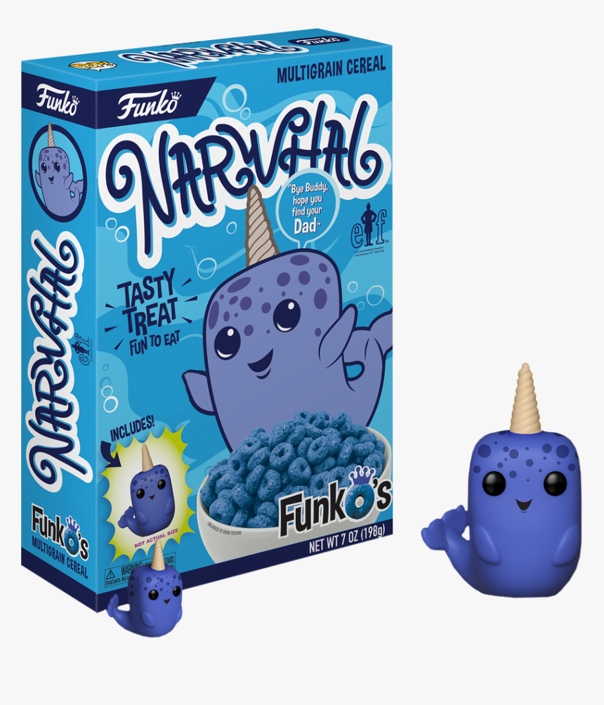 Narwhal Funko"s Cereal With Pocket Pop Vinyl Figure - Cereal Box Funko Pop, HD Png Download, Free Download