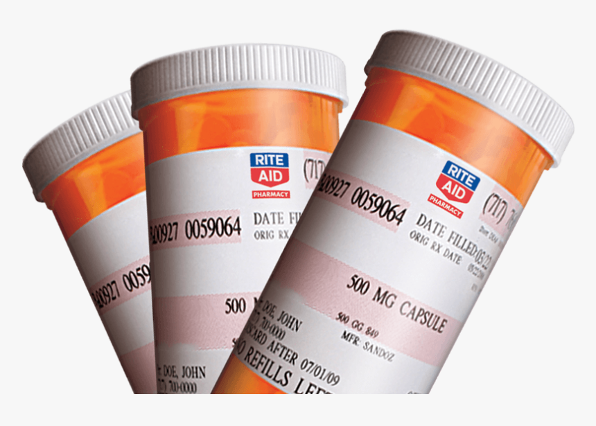 Transfer Now Image Of Pills - Rite Aid Prescription Bottle, HD Png Download, Free Download