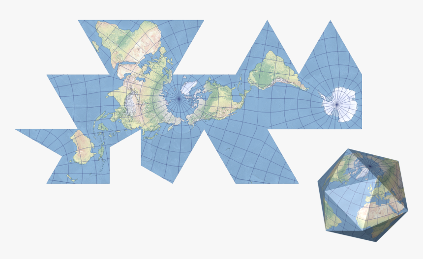 Dymaxion Map Projection, HD Png Download, Free Download