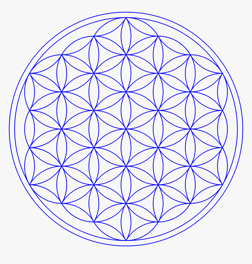 Flower Of Life Clipart Png Stock Clipart - Sacred Geometry Flower Of Life Gold, Transparent Png, Free Download