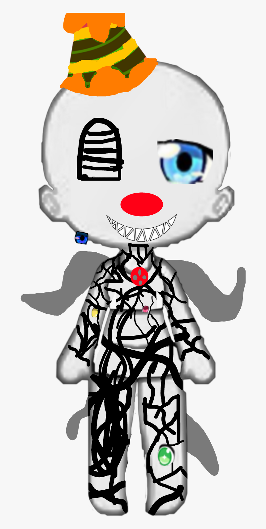 #fnaf Gacha Ennard - Cartoon, HD Png Download, Free Download
