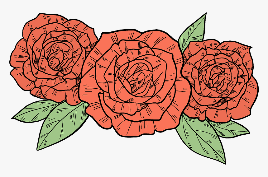 Red Roses Clipart - Floribunda, HD Png Download, Free Download