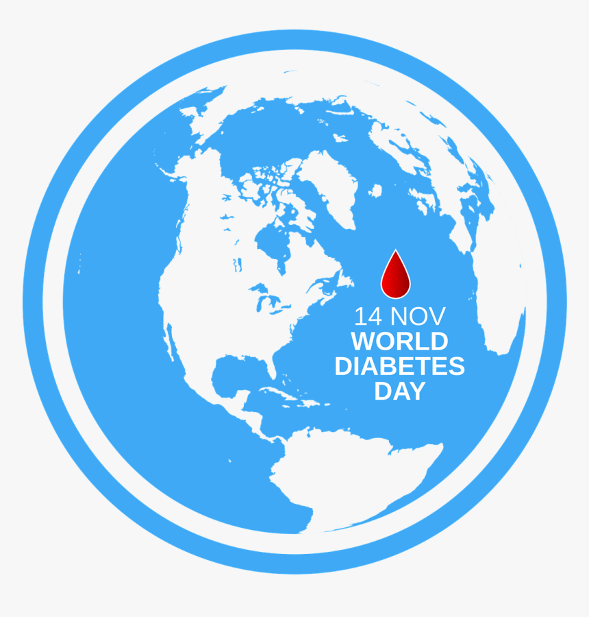 The World Day Of Struggle Against Diabetes 14 Nov Vector - Globe Climate Change Png, Transparent Png, Free Download