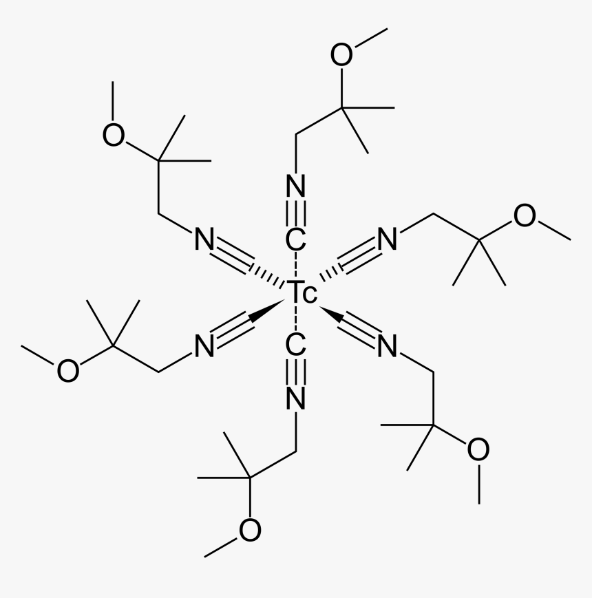 Tc99 Sestamibi 2d Structure Clip Arts - Sestamibi Structure, HD Png Download, Free Download