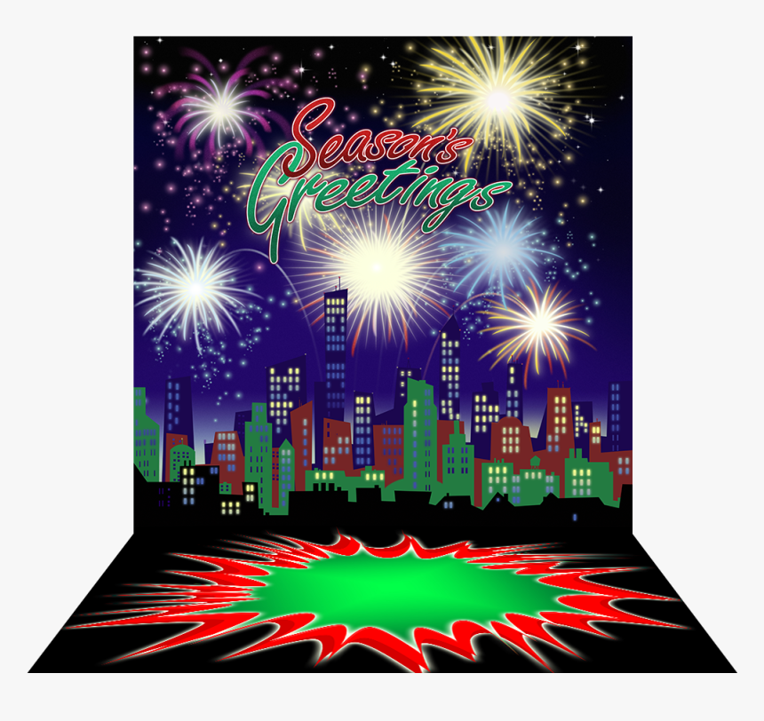 City Celebration Season"s Greetings - Happy New Year Glitter, HD Png Download, Free Download