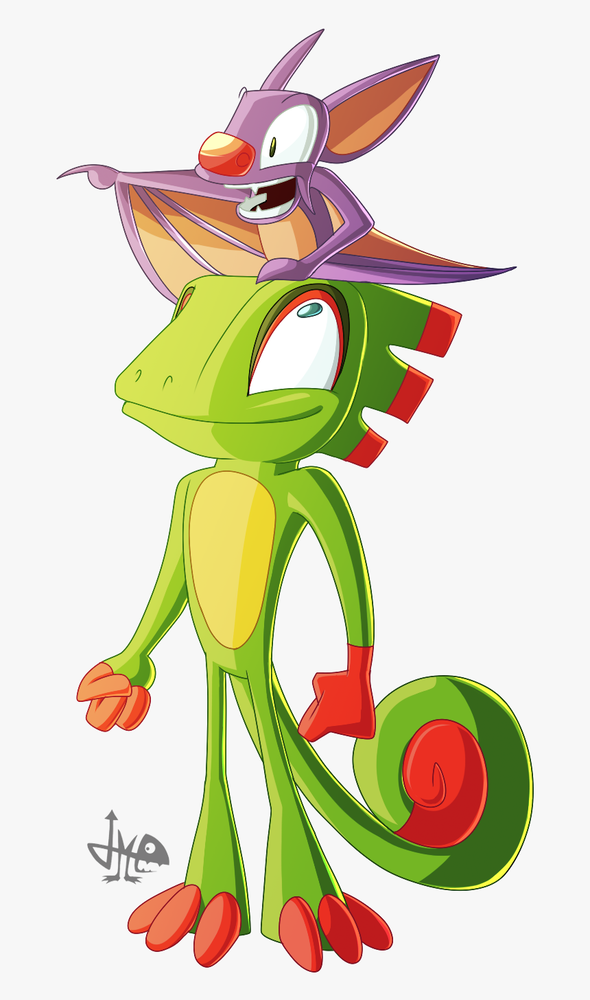 Yooka-laylee , Png Download - Cartoon, Transparent Png, Free Download