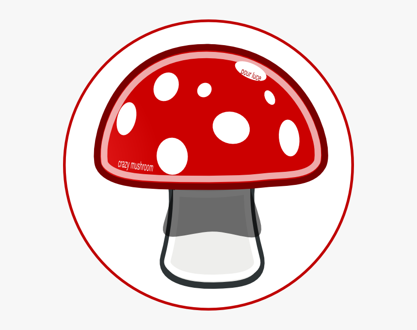 Crazy Mushroom Clip Art At Vector Clip Art - Mushroom Clip Art, HD Png Download, Free Download