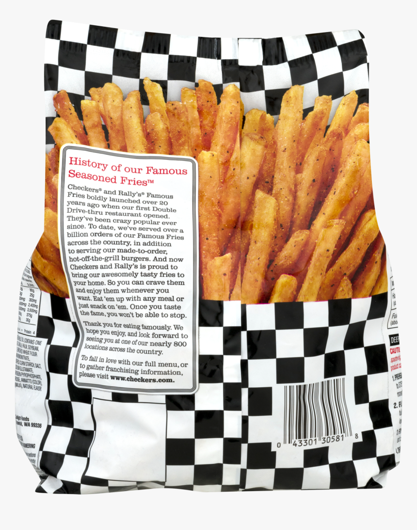 Checkers Fries Cooking Instructions , Png Download - Rally's Fries, Transparent Png, Free Download