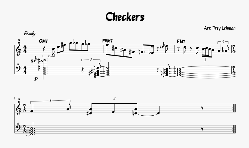 Checkers From Gamepigeon Sheet Music, HD Png Download kindpng
