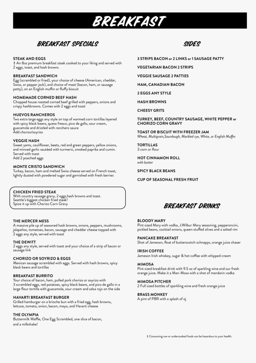 Mecca Main Menu 09 253 - Five Points Cafe Xenia Ohio Menu, HD Png Download, Free Download