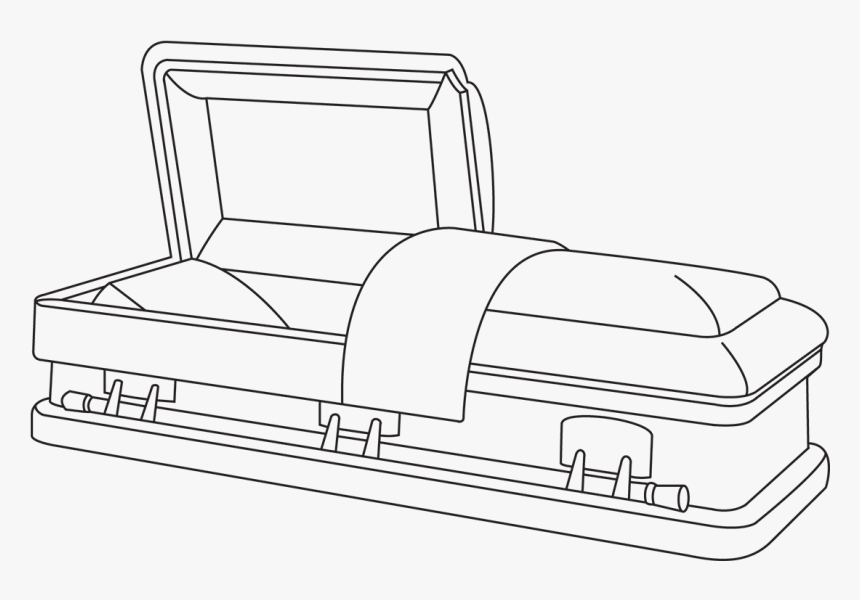 Drawing Of A Casket , Png Download - Drawing Of A Casket, Transparent Png, Free Download