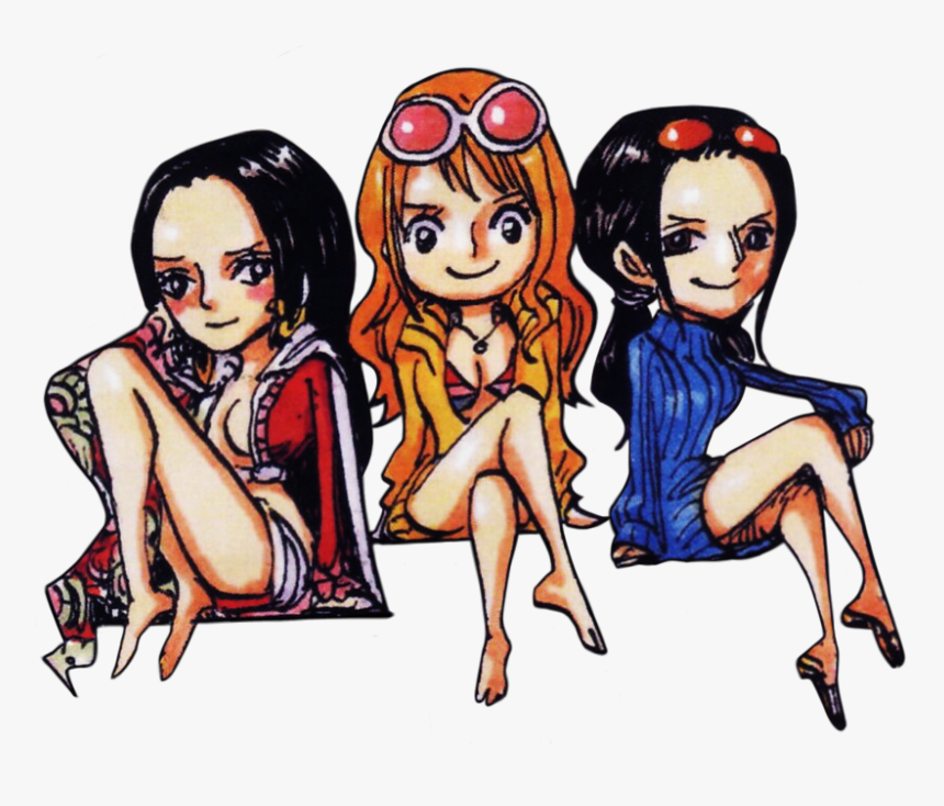 Chibi Hancock, Nami & Robin From A Board Game For Film - Nami Vs Hancock Vs Robin, HD Png Download, Free Download