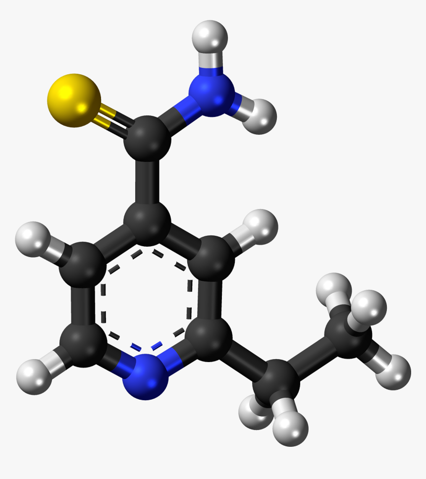 Ethionamide 3d Ball - Toluene Molecule, HD Png Download, Free Download