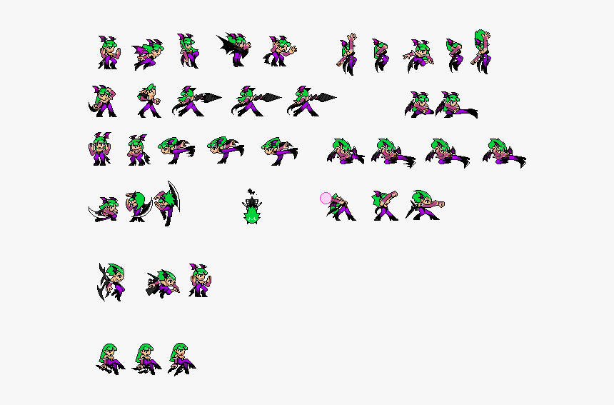 Morrigan Darkstalkers Sprite Sheet, HD Png Download, Free Download