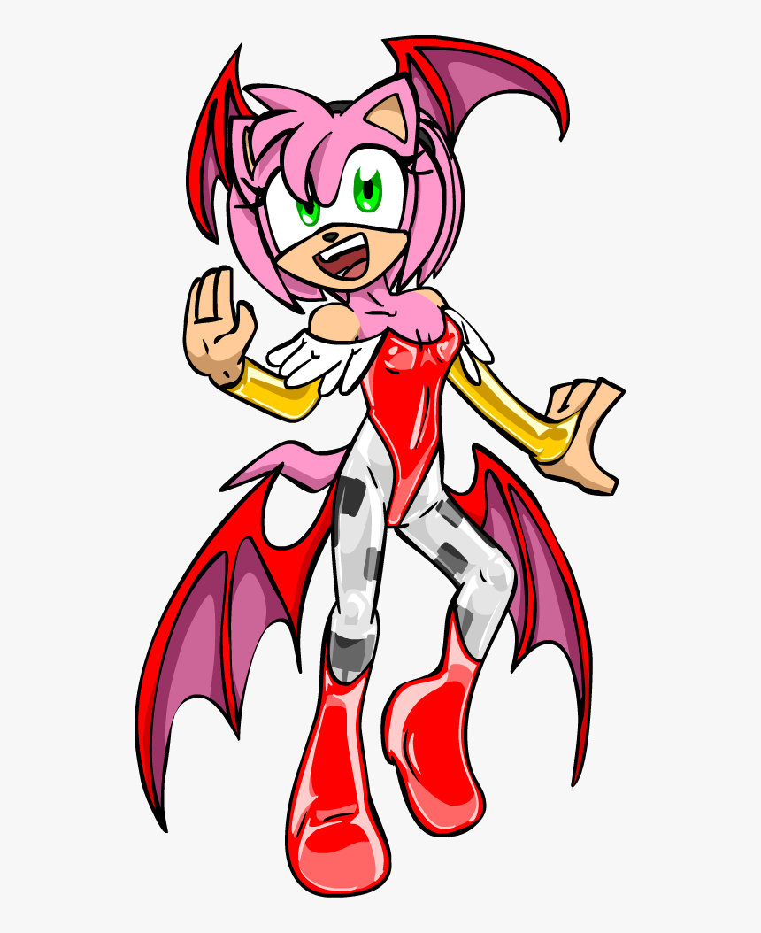 Amy Rose As Morrigan - Amy Rose, HD Png Download, Free Download