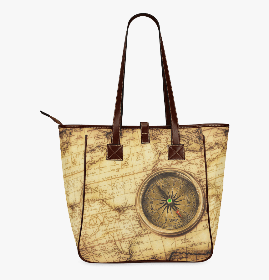 Compass Old Map Classic Tote Bag - Map, HD Png Download, Free Download