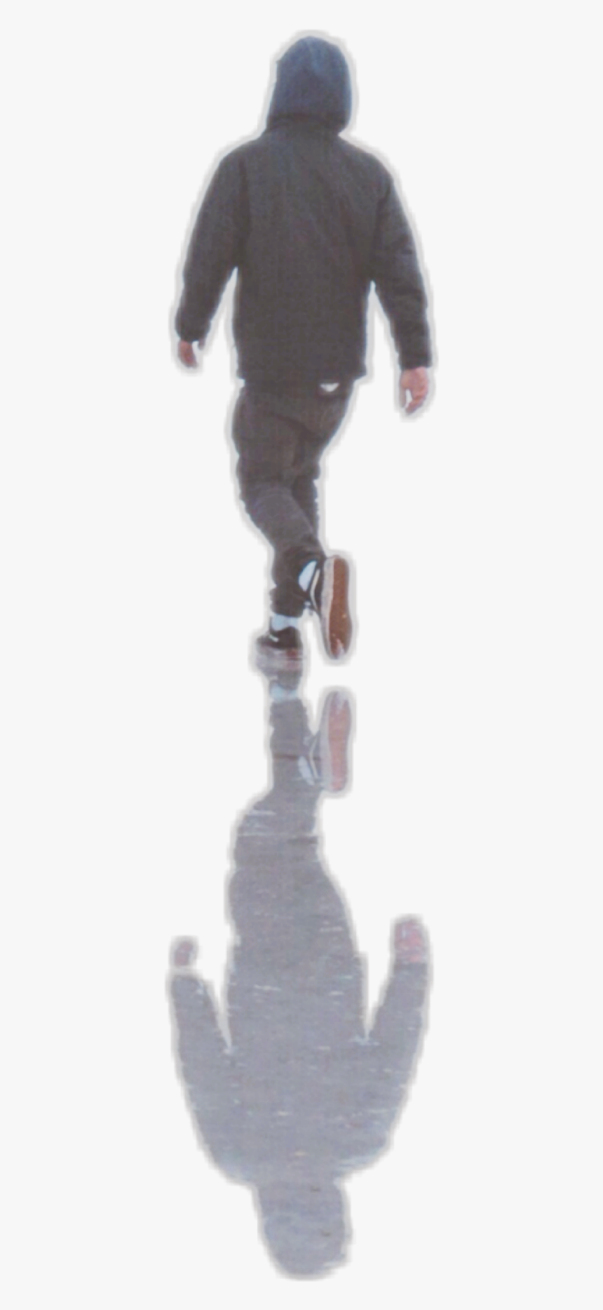 #walking #shadow #runing #man - Silhouette Man Walking Shadow, HD Png Download, Free Download