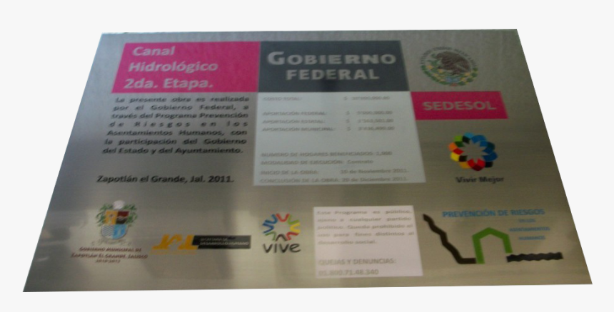 Placas / Inauguración Placa/inauguración - Placa De Aluminio Sublimada, HD Png Download, Free Download