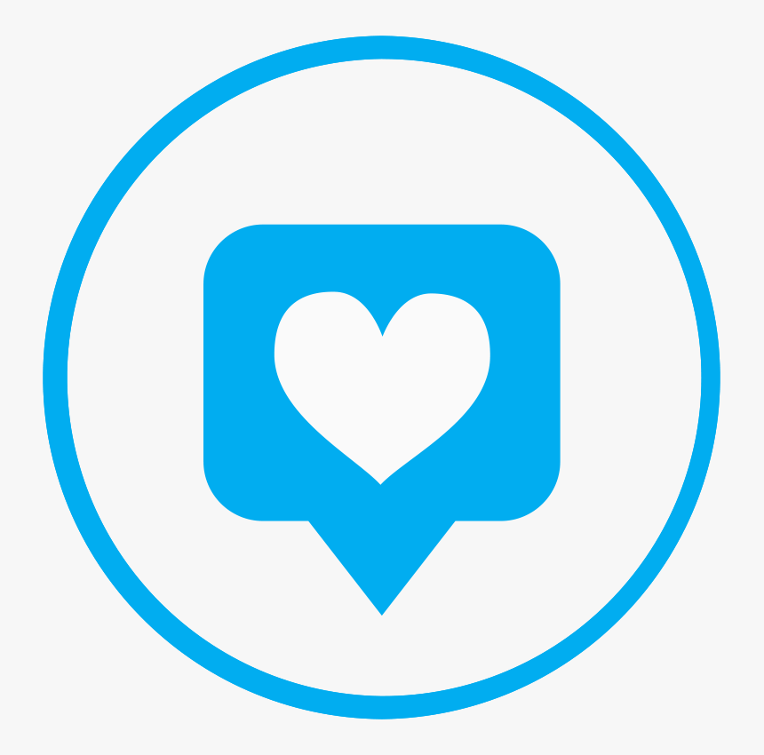 Social Media Blue Icon - Present Icon Instagram Blue, HD Png Download, Free Download