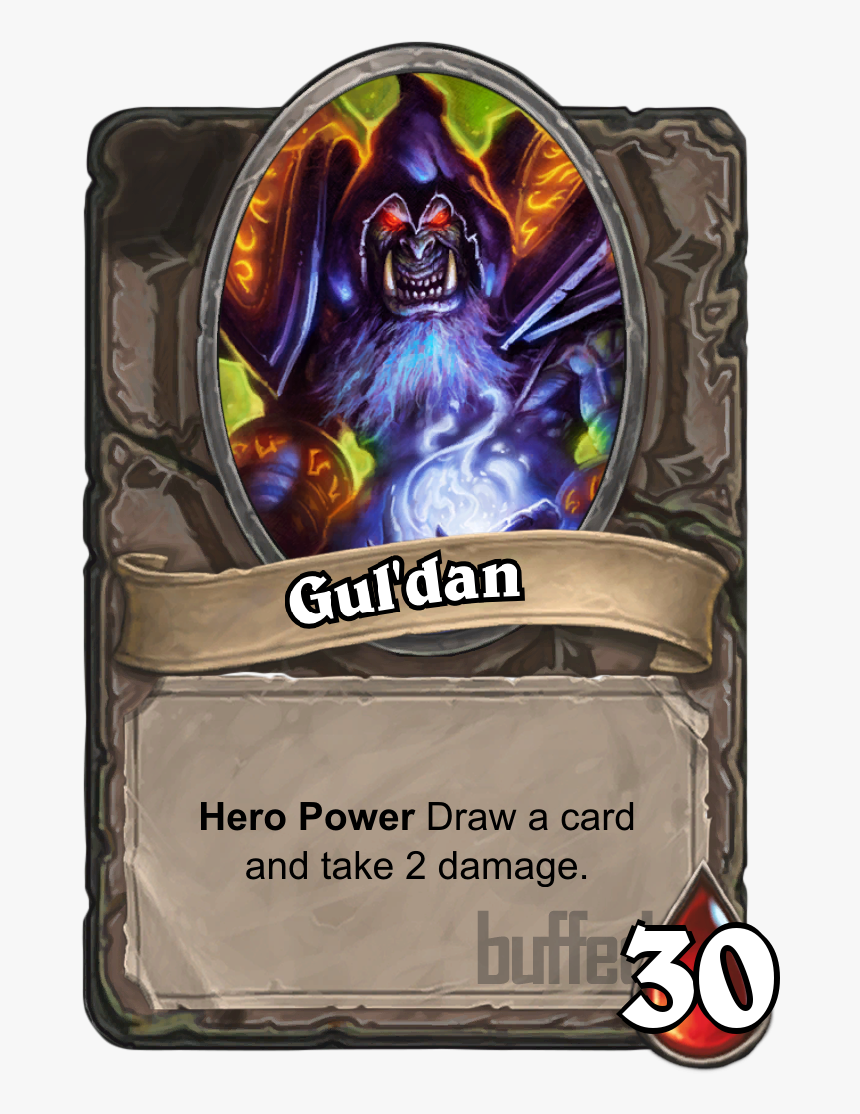 Gul"dan - Hero - Card - Hearthstone Database, Guides, - Cartas Hearthstone Guldan, HD Png Download, Free Download