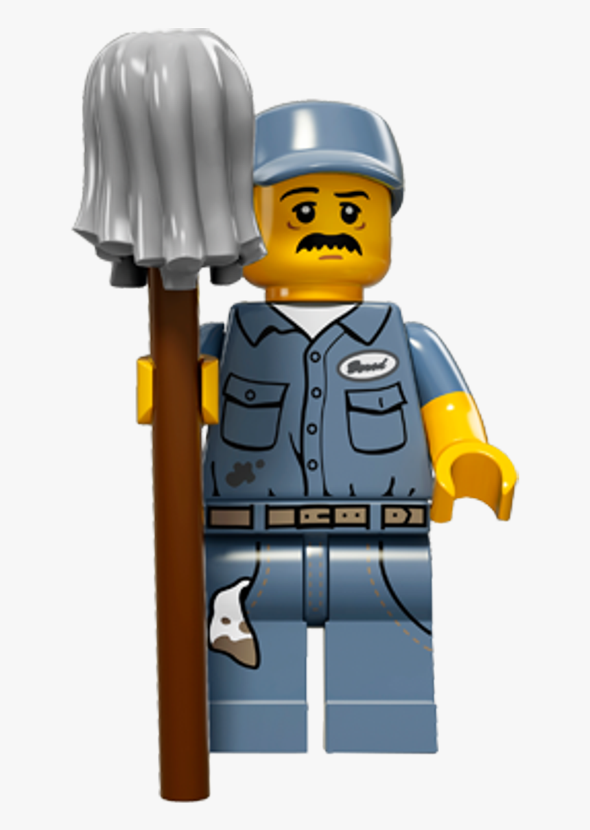 Lego Series 15 Janitor, HD Png Download, Free Download