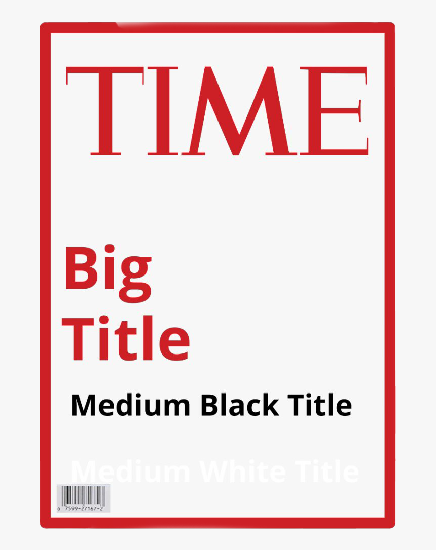 Time Magazine Cover Transparent - Time Magazine, HD Png Download, Free Download
